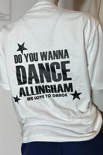 Allingham T-Shirt Hvid m. Sort do you wanna dance